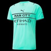 Men's Manchester City Goalkeeper Candy Green Short Sleeve Jersey 21/22