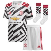 20/21 Manchester United Third Soccer Whole Kit Jersey + Short + Socks Kid's