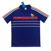 1984-1986 France Retro Home Blue Men Jersey Jersey