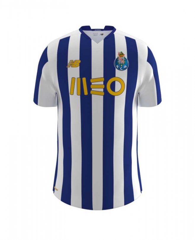 20/21 FC Porto Home Blue&White Stripes Men Jersey Jersey