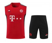 Men's Bayern Munich Red Training Suit Singlet + Short 22/23