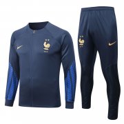 Men's France Royal Training Jacket + Pants Set 2022