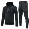 21/22 Club America Hoodie Black Soccer Training Suit(SweatJersey + Pants) Men's