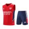 Men's Arsenal Red Singlet + Short Set 22/23