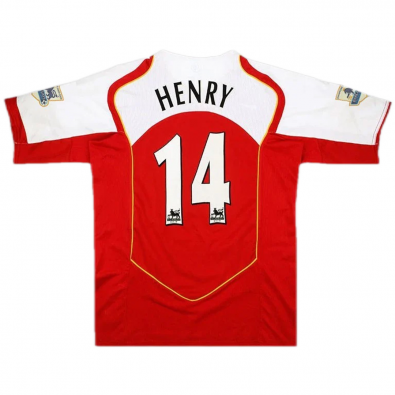 Men's Arsenal Home Jersey 2004/2005 #Retro Henry #14