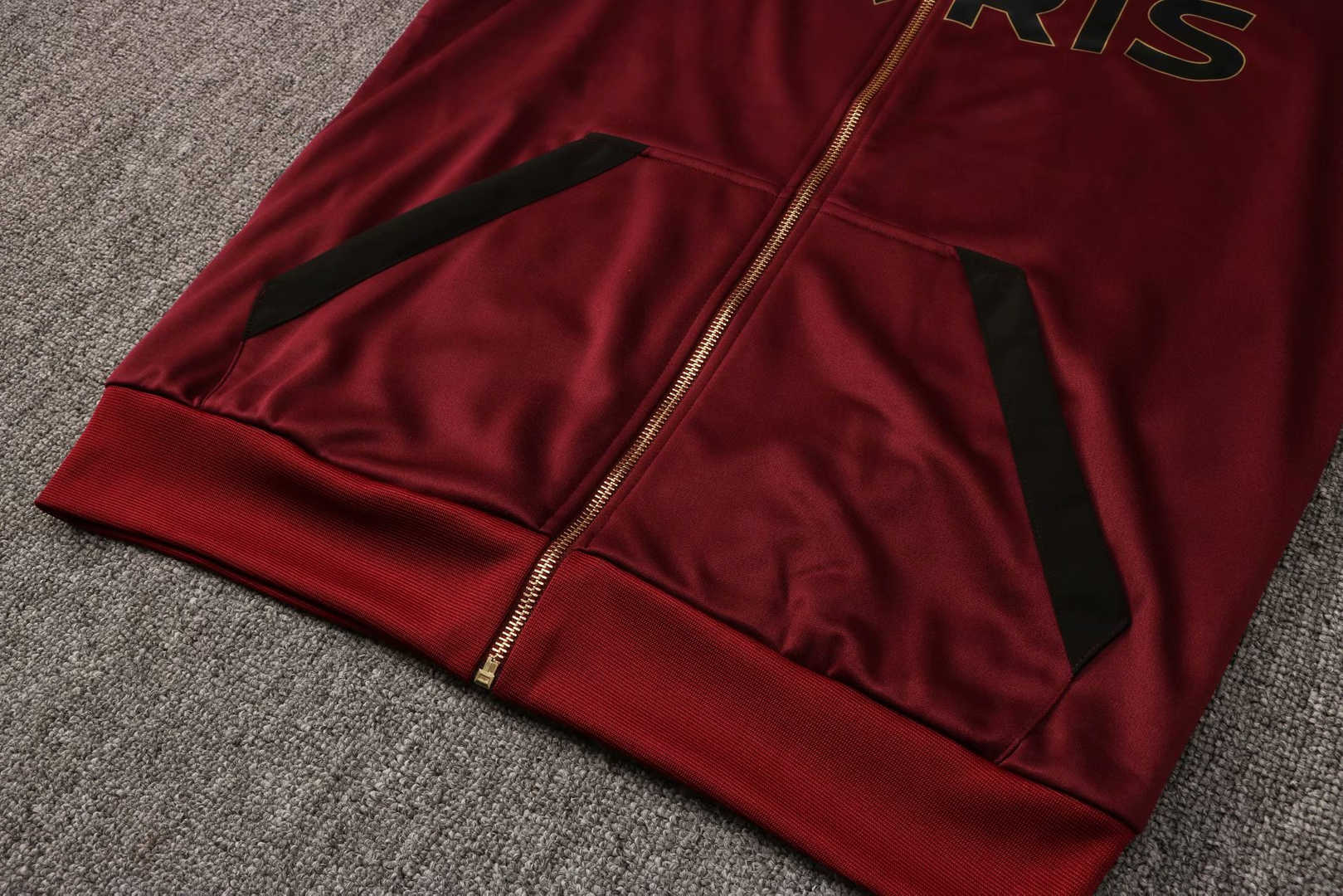 20/21 PSG x Jordan Hoodie Burgundy Soccer Training Suit (Jacket + Pants) Men's 