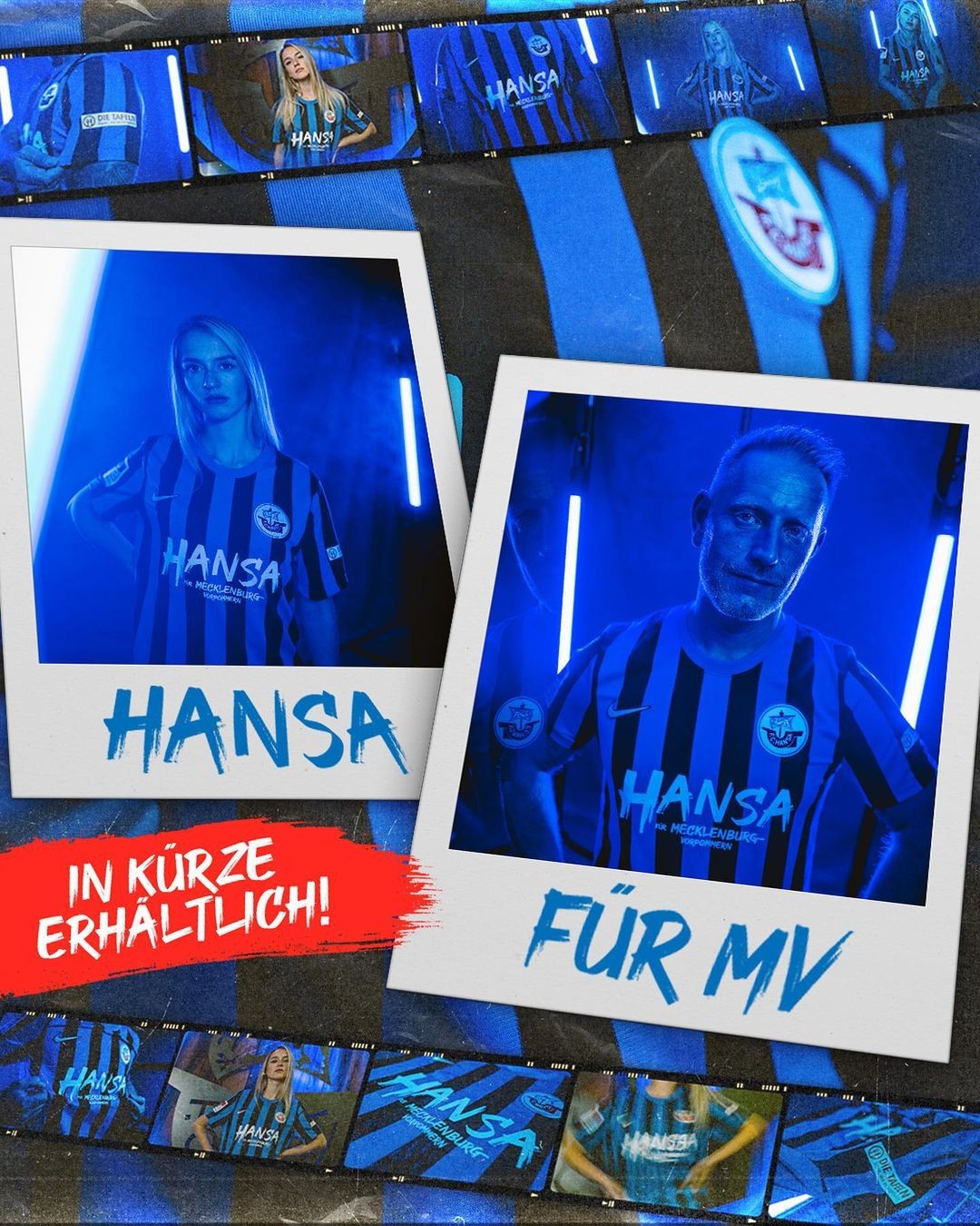 Men's Hansa Rostock Black&Blue Jersey 22/23 #Special Edition