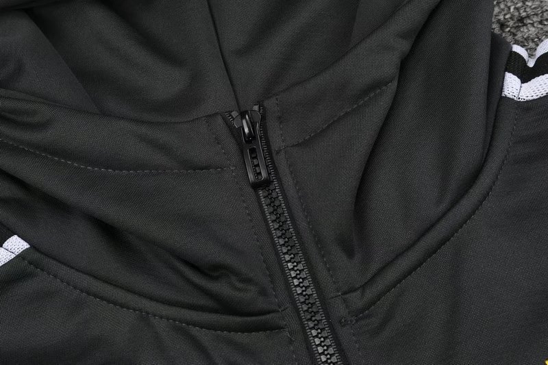 Men's Juventus Hoodie Black Training Suit Jacket + Pants 21/22 