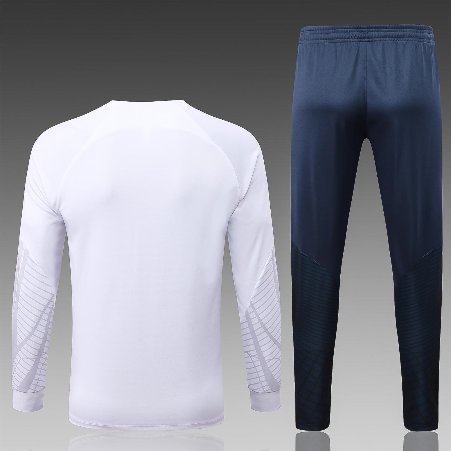 Kid's France White Training Jacket + Pants Set 2022