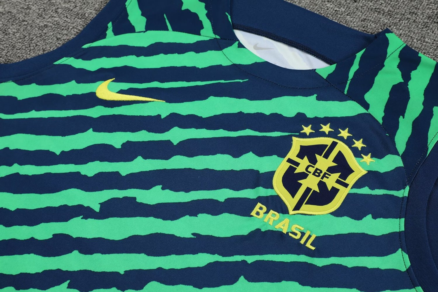 Men's Brazil Green Singlet + Short Set 2022