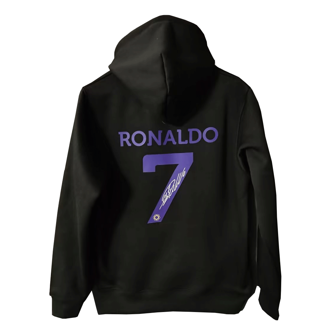 Men's Al Nassr Ronaldo Black Sweater Jersey 22/23 #Hoodie