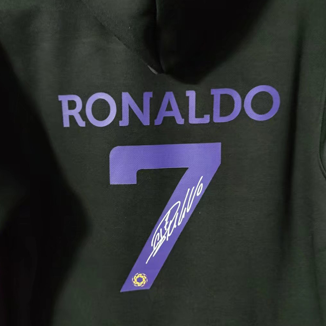 Men's Al Nassr Ronaldo Black Sweater Jersey 22/23 #Hoodie
