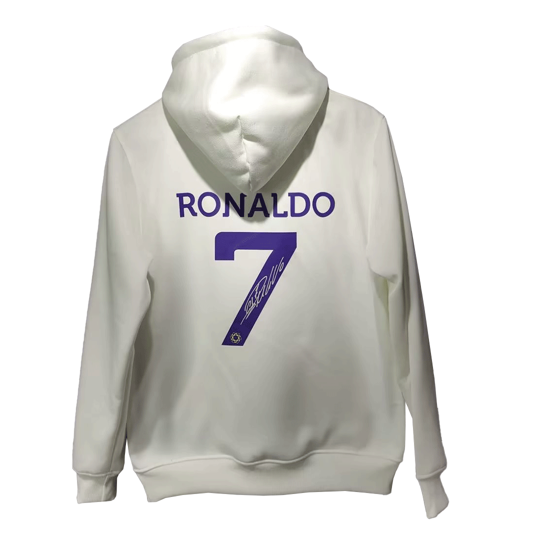 Men's Al Nassr Ronaldo White Sweatshirt 22/23 #Hoodie