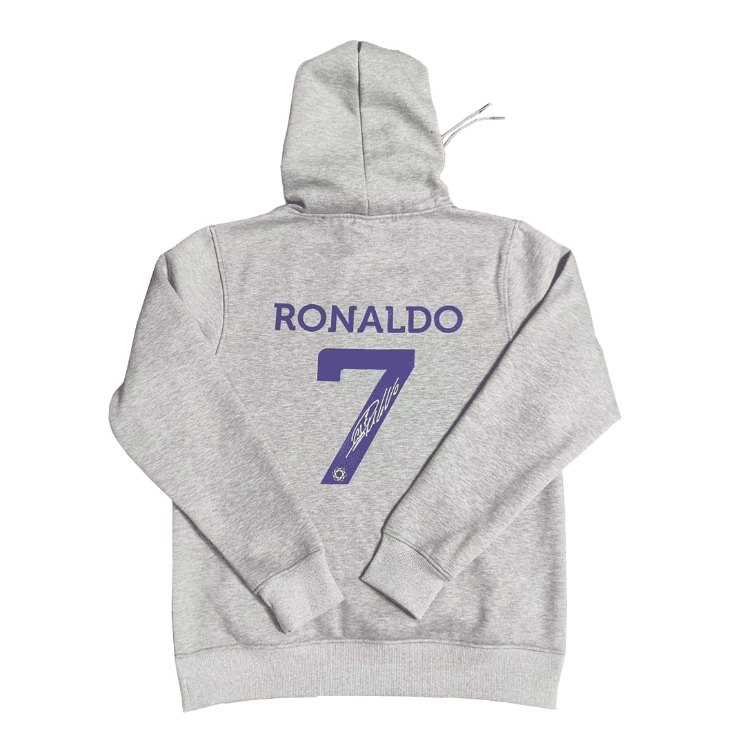 Men's Al Nassr Ronaldo Gray Sweatshirt 22/23 #Hoodie