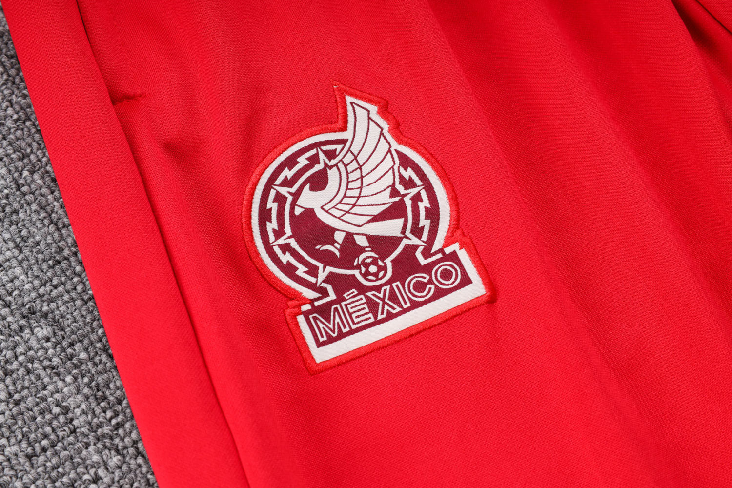 Men's Mexico Red Training Jacket + Pants Set 2023