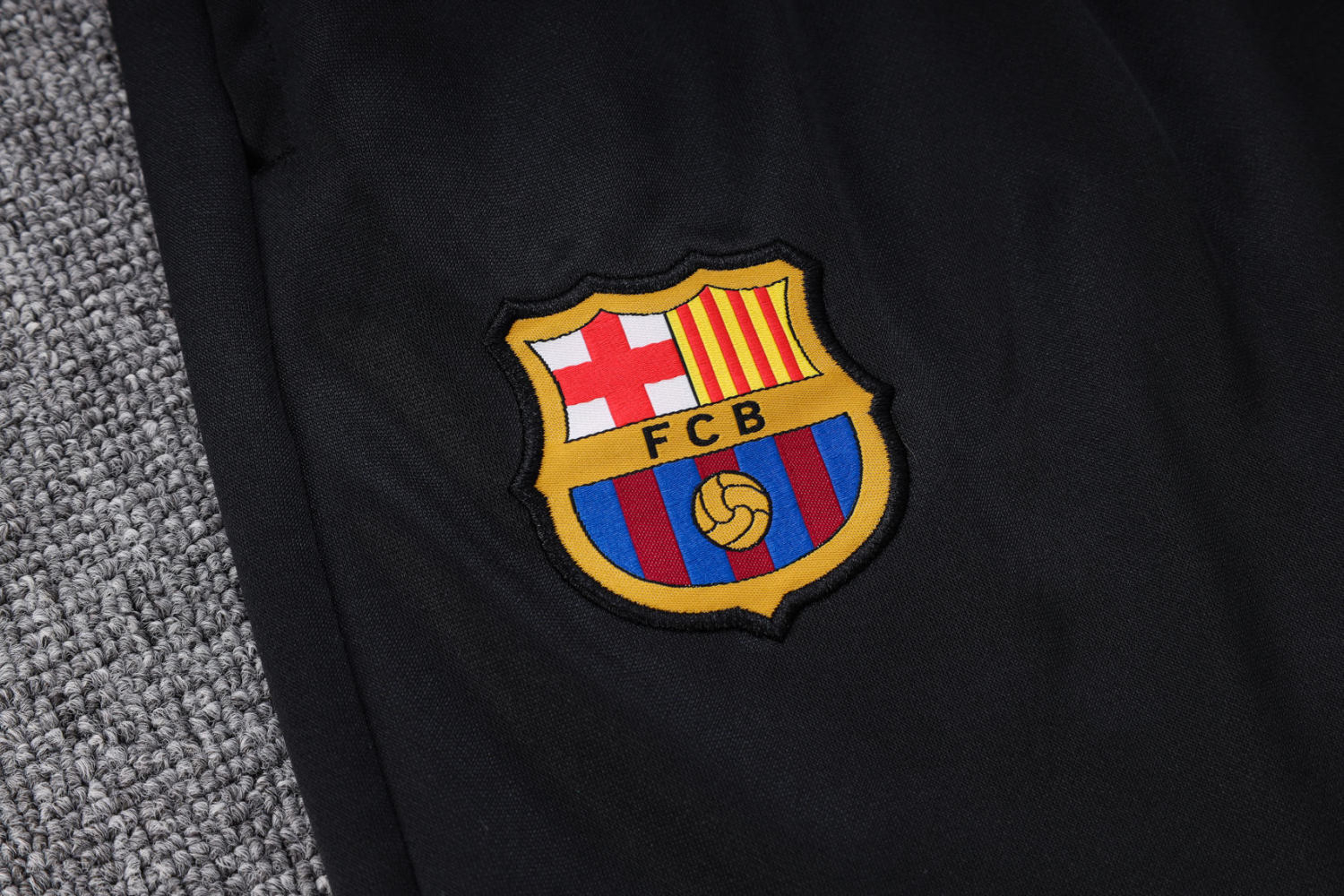 Men's Barcelona Black Training Jacket + Pants Set 22/23 #Hoodie