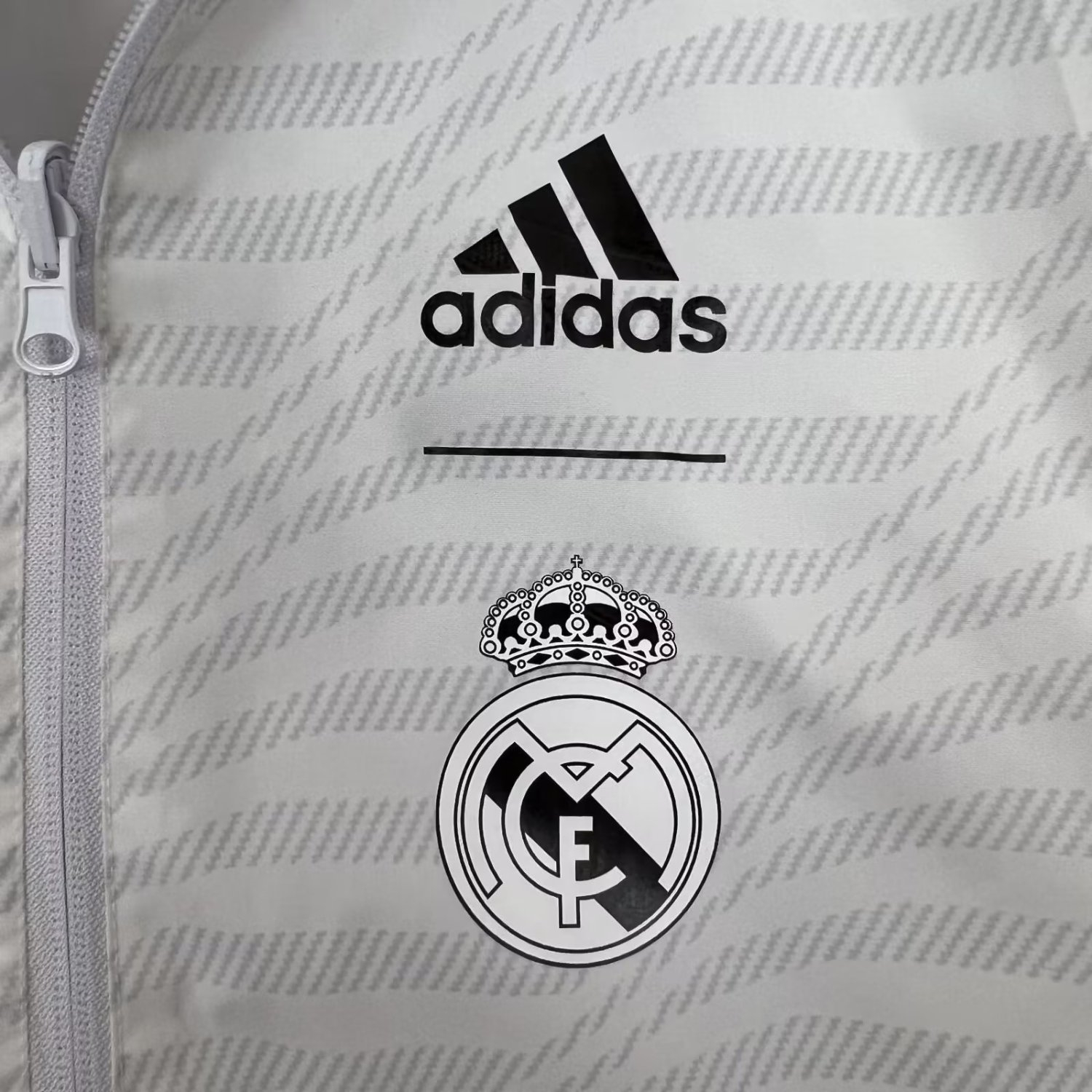 Men's Real Madrid On-Field Team Logo Anthem Reversible White Full-Zip Windrunner Jacket 23/24