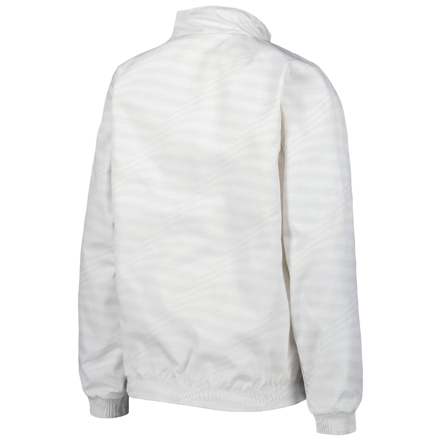 Men's Real Madrid On-Field Team Logo Anthem Reversible White Full-Zip Windrunner Jacket 23/24