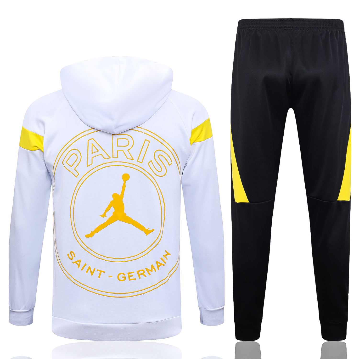 Men's PSG x JORDAN White Training Sweatshirt + Pants Set 23/24 #Hoodie
