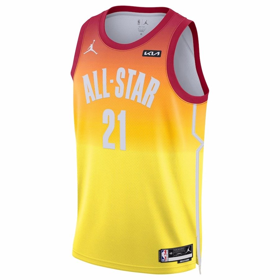 Men's NBA Brand Orange Swingman Jersey-All-Star Game Edition 2023 Joel Embiid #21
